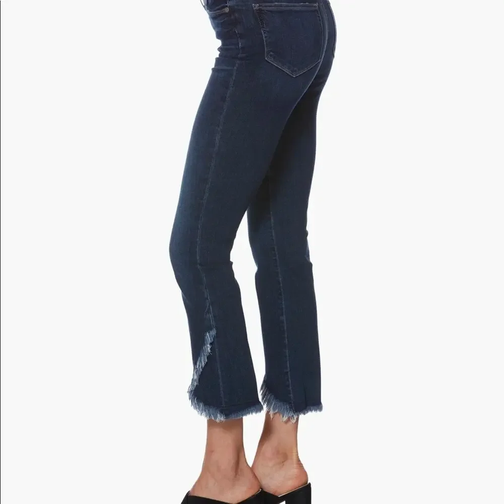 Paige Denim Colette Crop Flare - Palma Heavy Fray Hem